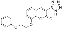 CAS 登录号：80916-90-1， 8-(2-苯氧基乙基氧基)-3-(1H-四唑-5-基)香豆素