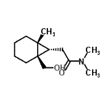 CAS#: 809237-28-3， 2-[(1R,6R,7S)-1-(Hydroxymethyl)-6-methylbicyclo[4.1.0]hept-7-yl]-N,N-dimethylacetamide