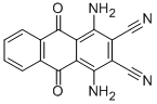 structure of CAS# 81-41-4, 1,4-Diamino-2,3-Dicyano-9,10-Anthraquinone;1,4-Diamino-9,10-Dioxo-Anthracene-2,3-Dicarbonitrile;1,4-Diamino-9,10-Diketo-Anthracene-2,3-Dicarbonitrile;1,4-Diamino-9,10-Dihydro-9,10-Dioxoanthracene-2,3-Dicarbonitrile