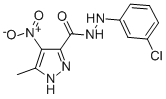 CAS#: 81016-50-4， 1H-Pyrazole-3-Carboxylic Acid, 5-Methyl-4-Nitro-, 2-(3-Chlorophenyl)Hydrazide