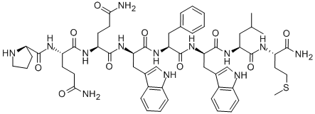 CAS#: 81039-85-2， D-Pro-Gln-Gln-D-Trp-Phe-D-Trp-Leu-Met-NH2