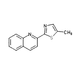 CAS#: 810690-10-9， 2-(5-Methyl-1,3-thiazol-2-yl)quinoline