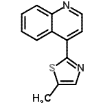 CAS#: 810690-48-3， 4-(5-Methyl-1,3-thiazol-2-yl)quinoline