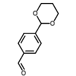 structure of CAS# 81172-92-1, 4-(1,3-Dioxan-2-yl)benzaldehyde;4-(1,3-Dioxan-2-yl)benzaldehyde