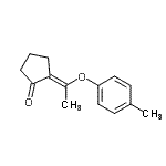 CAS#: 811850-65-4， (2E)-2-[1-(4-Methylphenoxy)ethylidene]cyclopentanone