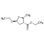 CAS#: 81206-62-4， Ethyl (3S,5S)-5-ethoxy-2-methyl-1,2-oxazolidine-3-carboxylate