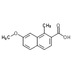 CAS#: 812690-20-3， 7-Methoxy-1-methyl-2-naphthoic acid