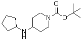 CAS#: 812690-40-7， 2-Methyl-2-propanyl 4-(cyclopentylamino)-1-piperidinecarboxylate