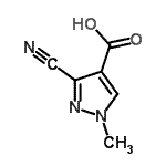 CAS#: 81303-57-3， 3-Cyano-1-methyl-1H-pyrazole-4-carboxylic acid