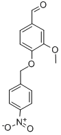 structure of CAS# 81307-09-7, 3-Methoxy-4-(4-Nitrobenzyloxy)Benzaldehyde;Ak-968/13038019;3-Methoxy-4-(4-Nitro-Benzyloxy)-Benzaldehyde;Bas 00336305