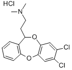 CAS#: 81320-48-1， (+-)-7,8-Dichloro-N,N-Dimethyl-11H-Dibenzo(b,e)(1,4)Dioxepin-11-Ethanamine Hydrochloride