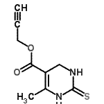 CAS#: 813455-07-1， 2-Propyn-1-yl 6-methyl-2-thioxo-1,2,3,4-tetrahydro-5-pyrimidinecarboxylate