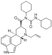 CAS#: 81409-86-1， (8-beta)-N-Cyclohexyl-N-((Cyclohexylamino)Carbonyl)-6-(2-Propenyl)Ergoline-8-Carboxamide