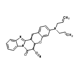 CAS#: 81419-31-0， 3-(Diallylamino)-7-oxo-7H-chromeno[3',2':3,4]pyrido[1,2-a]benzimidazole-6-carbonitrile