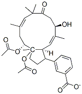 CAS#: 81542-94-1， [(1R,2R,3R,4Z,9R,10Z,12S,13S,14R)-1,2-Diacetyloxy-9-Hydroxy-3,6,6,10,1 4-Pentamethyl-7-Oxo-13-Bicyclo[10.3.0]Pentadeca-4,10-Dienyl] Benzoate