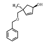 CAS#: 815587-19-0， (1R,4S)-4-[(Benzyloxy)methyl]-4-methyl-2-cyclopenten-1-ol