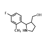 CAS#: 815631-66-4， [2-(4-Fluoro-2-methylphenyl)-3-pyrrolidinyl]methanol