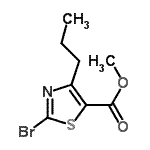 CAS#: 81569-53-1， Methyl 2-bromo-4-propyl-1,3-thiazole-5-carboxylate