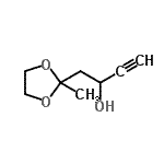 CAS#: 81617-51-8， 1-(2-Methyl-1,3-dioxolan-2-yl)-3-butyn-2-ol