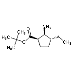 CAS#: 816444-28-7， 2-Methyl-2-propanyl (1R,2S,3R)-2-amino-3-ethylcyclopentanecarboxylate