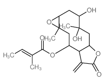 CAS#: 81686-17-1， (Z)-2-Methyl-2-Butenoic Acid (1aR,3S,4S,5aR,8aS,9R,10aR)-Dodecahydro-3,4-Dihydroxy-4,10a-Dimethyl-8-Methylene-7-Oxooxireno[5,6]Cyclodeca[1,2-b]Furan-9-Yl Ester
