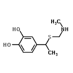 CAS#: 817161-80-1， 4-(1-{[(Methylamino)methyl]sulfanyl}ethyl)-1,2-benzenediol