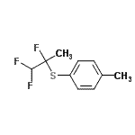 CAS#: 817562-60-0， 1-Methyl-4-[(1,1,2-trifluoro-2-propanyl)sulfanyl]benzene