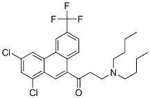 CAS 登录号：81760-57-8， 3-(二丁基氨基)-1-[1,3-二氯-6-(三氟甲基)-9-菲基]丙-1-酮