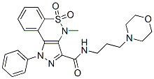 CAS#: 81761-82-2， 1,4-Dihydro-4-Methyl-3-(3-Morpholinopropylaminocarbonyl)-1-Phenylpyrazolo[4,3-c][1,2]Benzothiazine 5,5-Dioxide