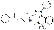CAS#: 81761-83-3， 3-[3-(Cyclohexylamino)Propylaminocarbonyl]-1,4-Dihydro-4-Methyl-1-Phenylpyrazolo[4,3-c][1,2]Benzothiazine-5,5-Dioxide