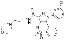 CAS#: 81761-94-6， 1-(3-Chlorophenyl)-3-(3-Morpholinopropylaminocarbonyl)-4-Methyl-1,4-Dihydropyrazolo[4,3-c][1,2]Benzothiazine 5,5-Dioxide