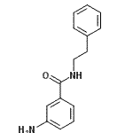 结构式 CAS# 81882-72-6, 3-氨基-N-(2-苯基乙基)苯甲酰胺