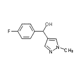 CAS#: 819065-81-1， (4-Fluorophenyl)(1-methyl-1H-pyrazol-4-yl)methanol