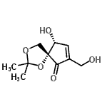 CAS#: 819070-94-5， (5R,9R)-9-Hydroxy-7-(hydroxymethyl)-2,2-dimethyl-1,3-dioxaspiro[4.4]non-7-en-6-one