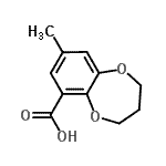 CAS#: 819800-57-2， 8-Methyl-3,4-dihydro-2H-1,5-benzodioxepine-6-carboxylic acid