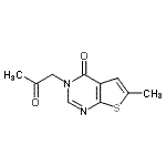 CAS#: 819844-50-3， 6-Methyl-3-(2-oxopropyl)thieno[2,3-d]pyrimidin-4(3H)-one