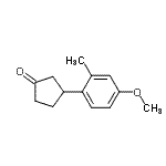 CAS#: 819849-77-9， 3-(4-Methoxy-2-methylphenyl)cyclopentanone