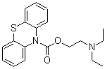 CAS 登录号:82-00-8, 10H-吩噻嗪-10-羧酸 2-(二乙基氨基)乙基酯