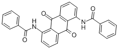 CAS 登录号:82-18-8, N,N'-(9,10-二氢-9,10-二氧代-1,5-蒽二基)二-苯甲酰胺