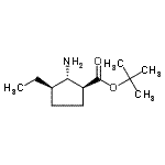 CAS#: 820236-57-5， 2-Methyl-2-propanyl (1S,2S,3R)-2-amino-3-ethylcyclopentanecarboxylate