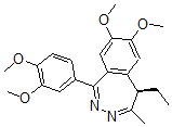 CAS#: 82059-50-5， (5R)-1-(3,4-Dimethoxyphenyl)-5-ethyl-7,8-dimethoxy-4-methyl-5H-2,3-benzodiazepine