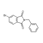 structure of CAS# 82104-06-1, 2-Benzyl-5-bromo-1H-isoindole-1,3(2H)-dione;2-benzyl-5-bromo-1H-isoindole-1,3(2H)-dione;2-benzyl-5-bromoisoindoline-1,3-dione;BAS 00121228