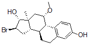 CAS#: 82123-98-6， 16 alpha-Bromo-11 beta-Methoxy-17 beta-Estradiol