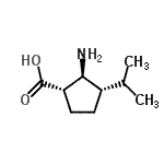 CAS#: 821766-77-2， (1S,2S,3S)-2-Amino-3-isopropylcyclopentanecarboxylic acid