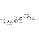 CAS#: 82312-37-6， Calcium 4,4'-bis({1-[(2,4-dimethylphenyl)amino]-1,3-dioxo-2-butanyl}diazenyl)-2,2'-biphenyldisulfonate