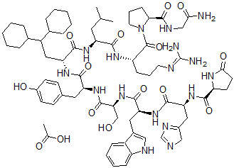CAS#: 82318-05-6， (6-(3-(Dicyclohexylmethyl)-D-alanine))-LHRH acetate