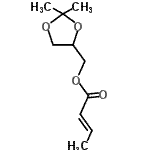 CAS#: 823192-45-6， (2,2-Dimethyl-1,3-dioxolan-4-yl)methyl (2E)-2-butenoate