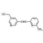 CAS#: 824389-39-1， {5-[(6-Methyl-2-pyridinyl)ethynyl]-3-pyridinyl}methanol