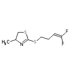 CAS#: 824391-25-5， 2-[(4,4-Difluoro-3-buten-1-yl)sulfanyl]-4-methyl-4,5-dihydro-1,3-thiazole