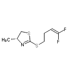 CAS#: 824391-26-6， (4R)-2-[(4,4-Difluoro-3-buten-1-yl)sulfanyl]-4-methyl-4,5-dihydro-1,3-thiazole